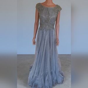 Size 12 - Montage By Mon Cheri Long Dress MSRP $850